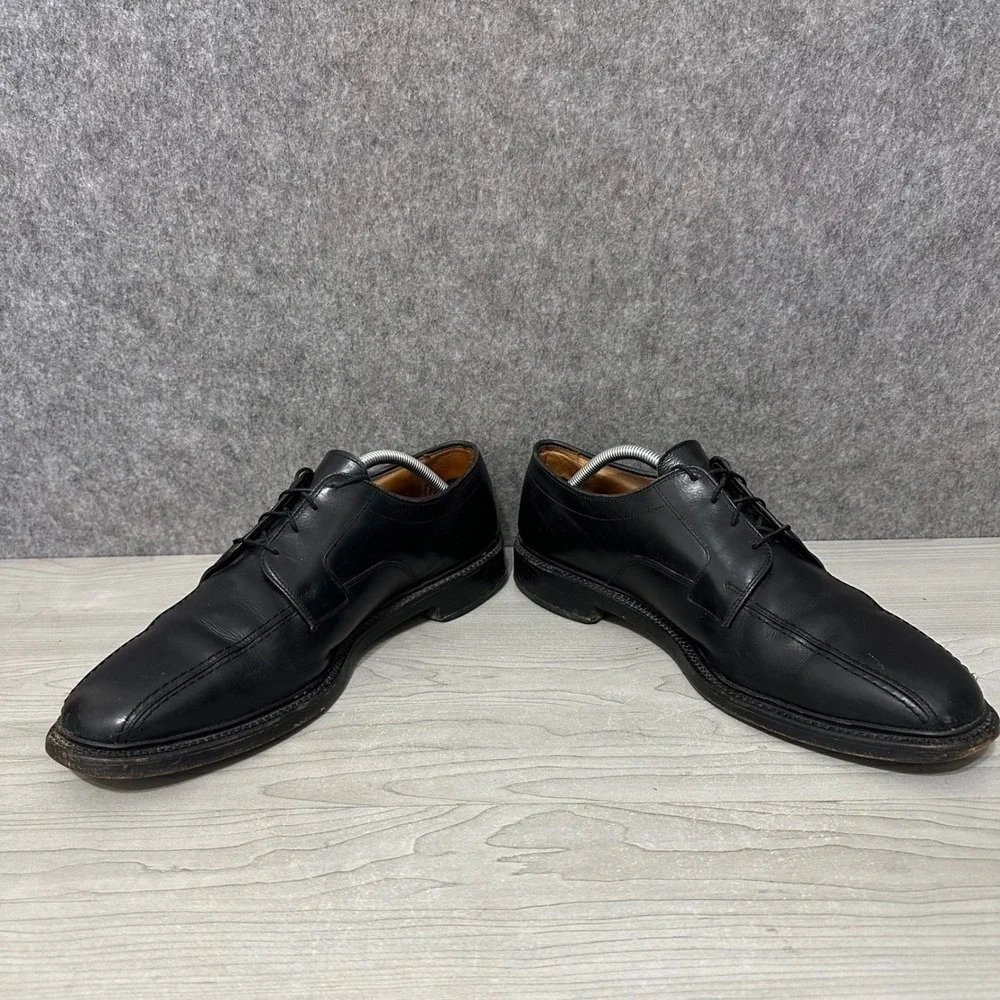 Allen Edmonds Hillcrest Dress Shoes Men 11.5 Black Leather Bicycle Toe‎ Derby